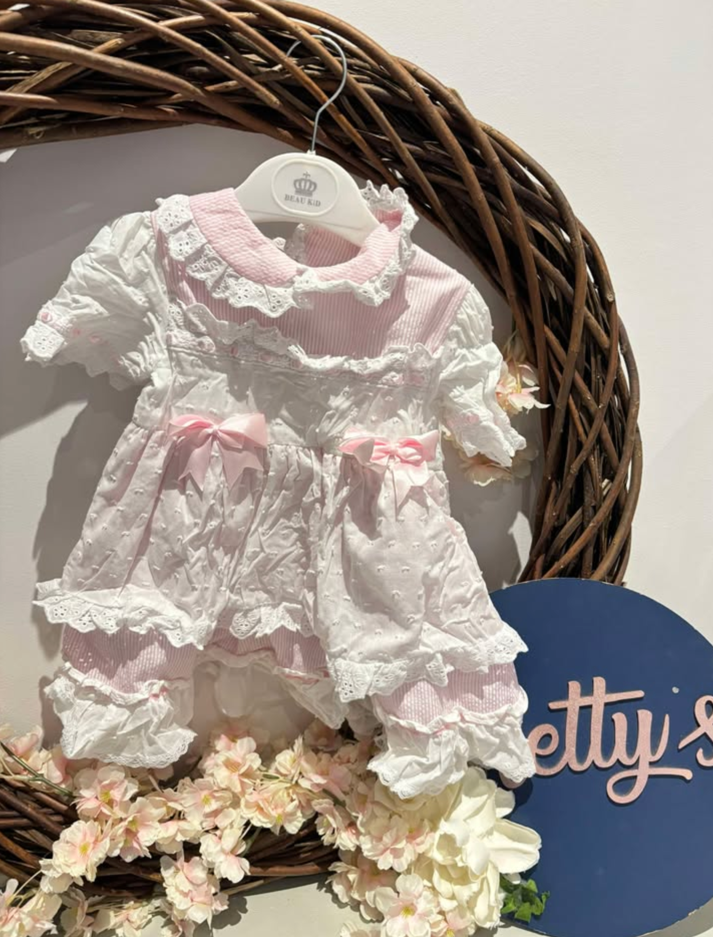 Beau Kid Frilly Bow Dress