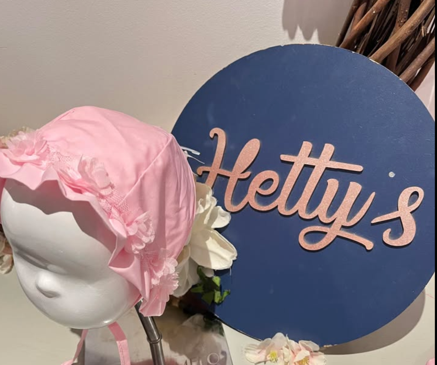 Pink Flower Summer Hat