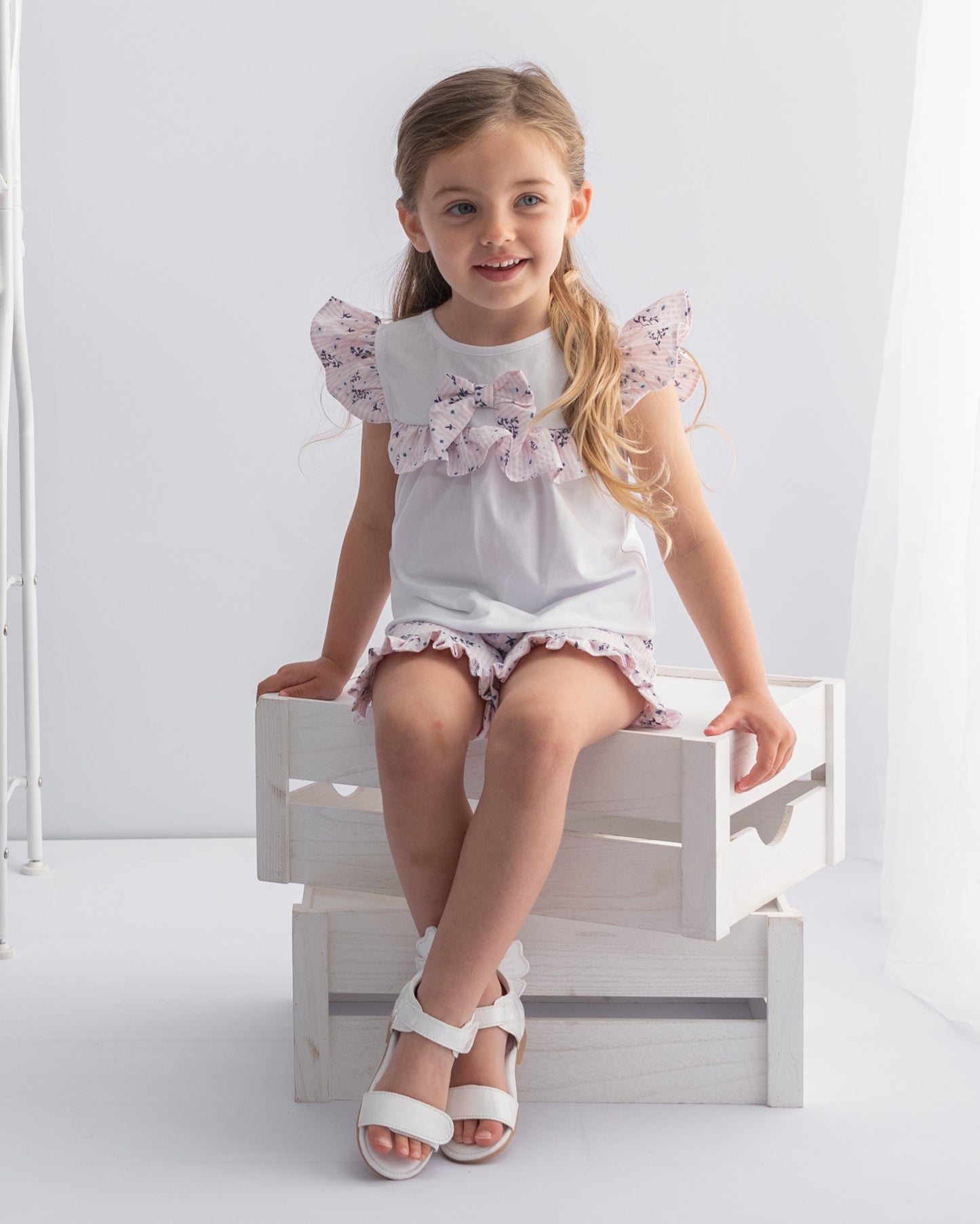 Caramelo Pink Floral Short Set