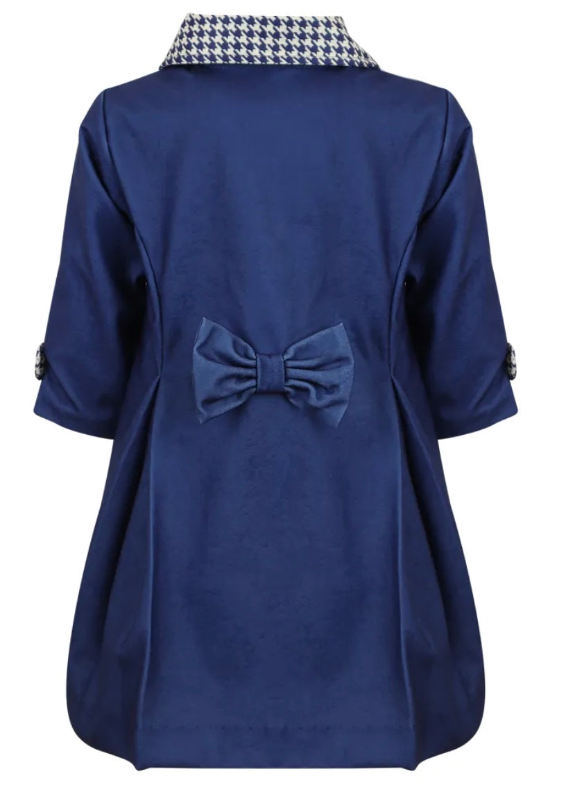 Pretty Originals Navy & White Coat & Hat