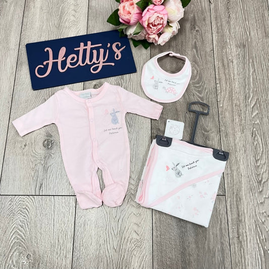 Tiny Baby Pink Bunny 3pc Set