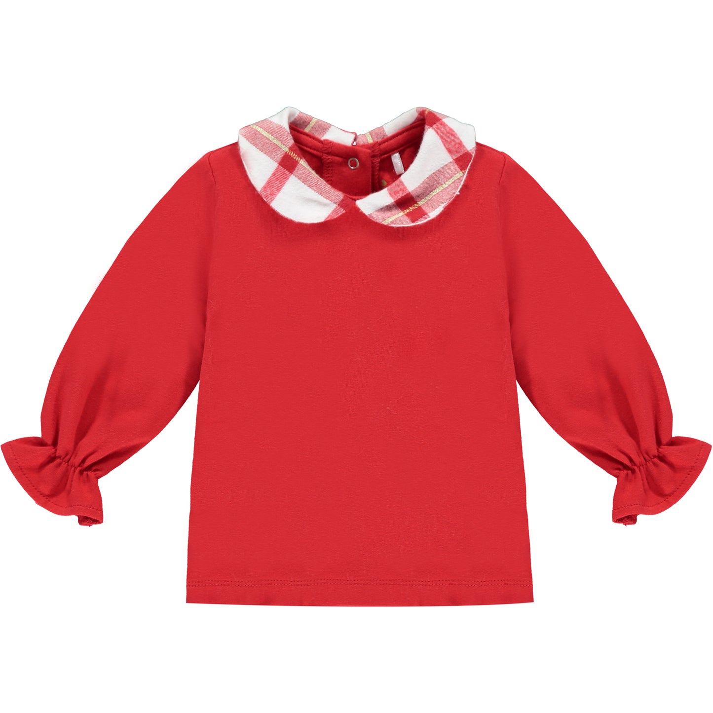 Little A Betty Red Check Dungaree
