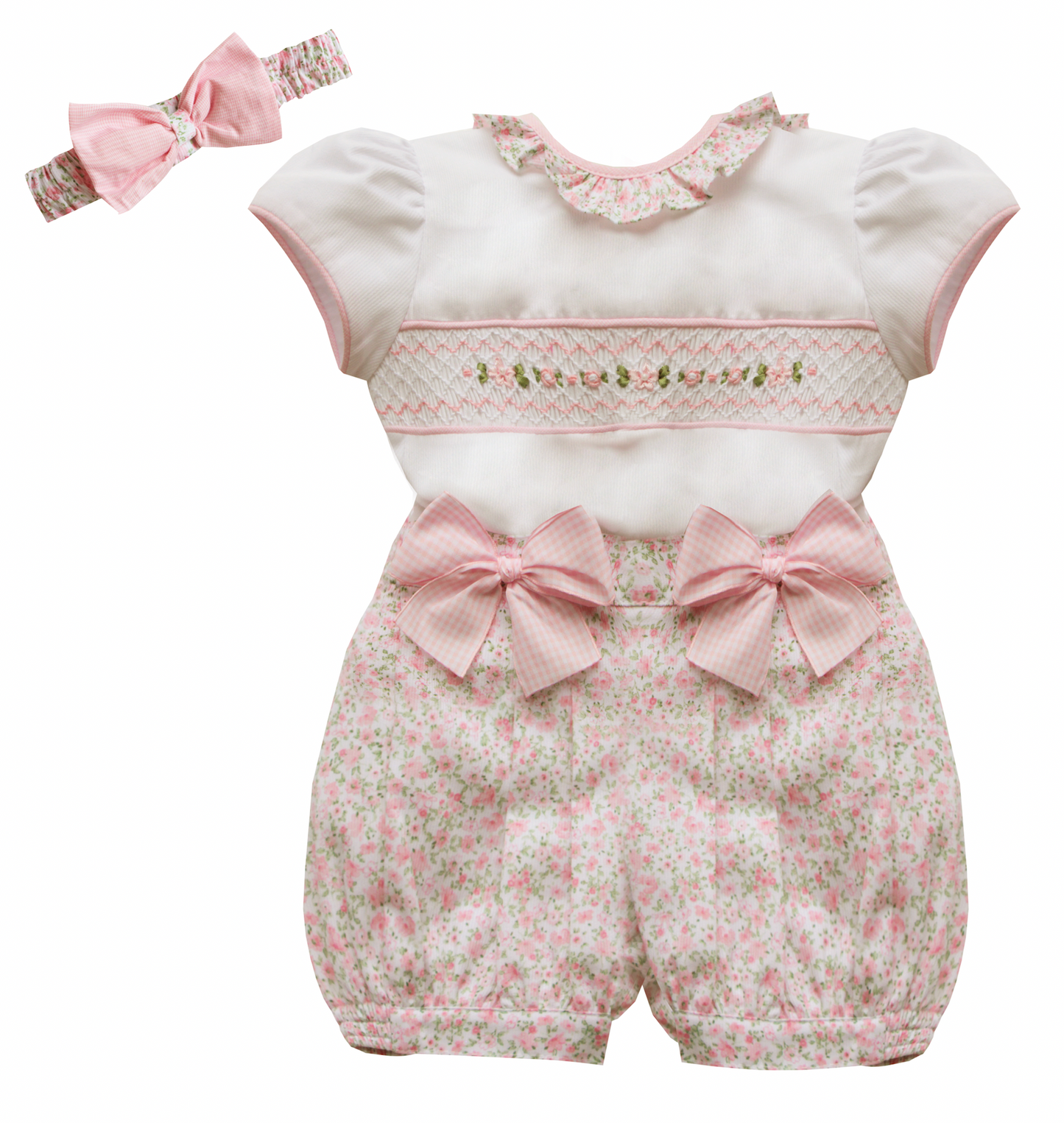 Pretty Originals Smock Floral Print Jam Pant & Headband