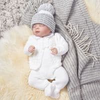 Dandelion "Marlow" Luxury Knitted Set in White