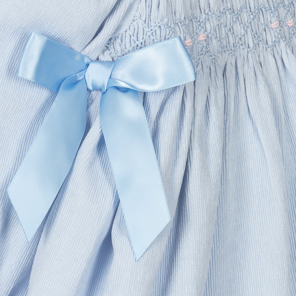 Beau Kid Corduroy Blue Smock Dress