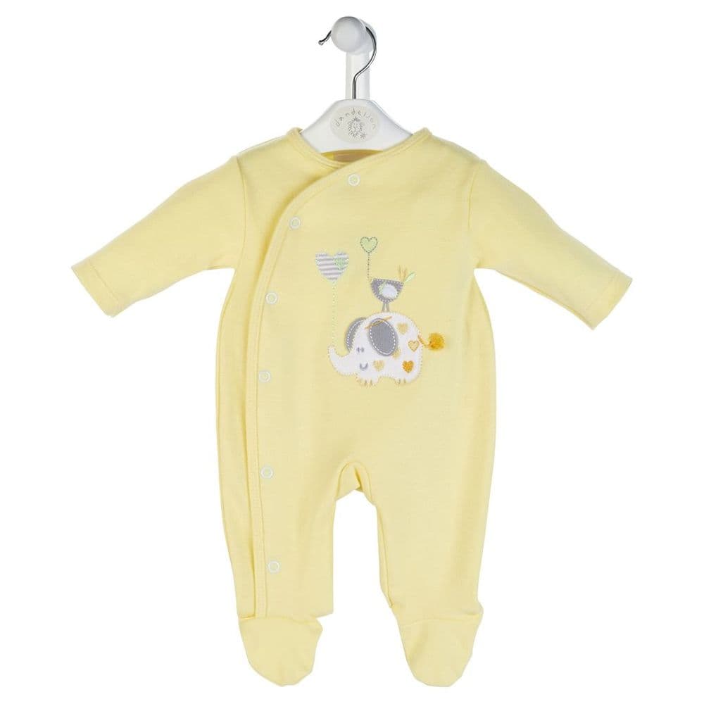 Dandelion Lemon Elephant & Bird Cotton All In one