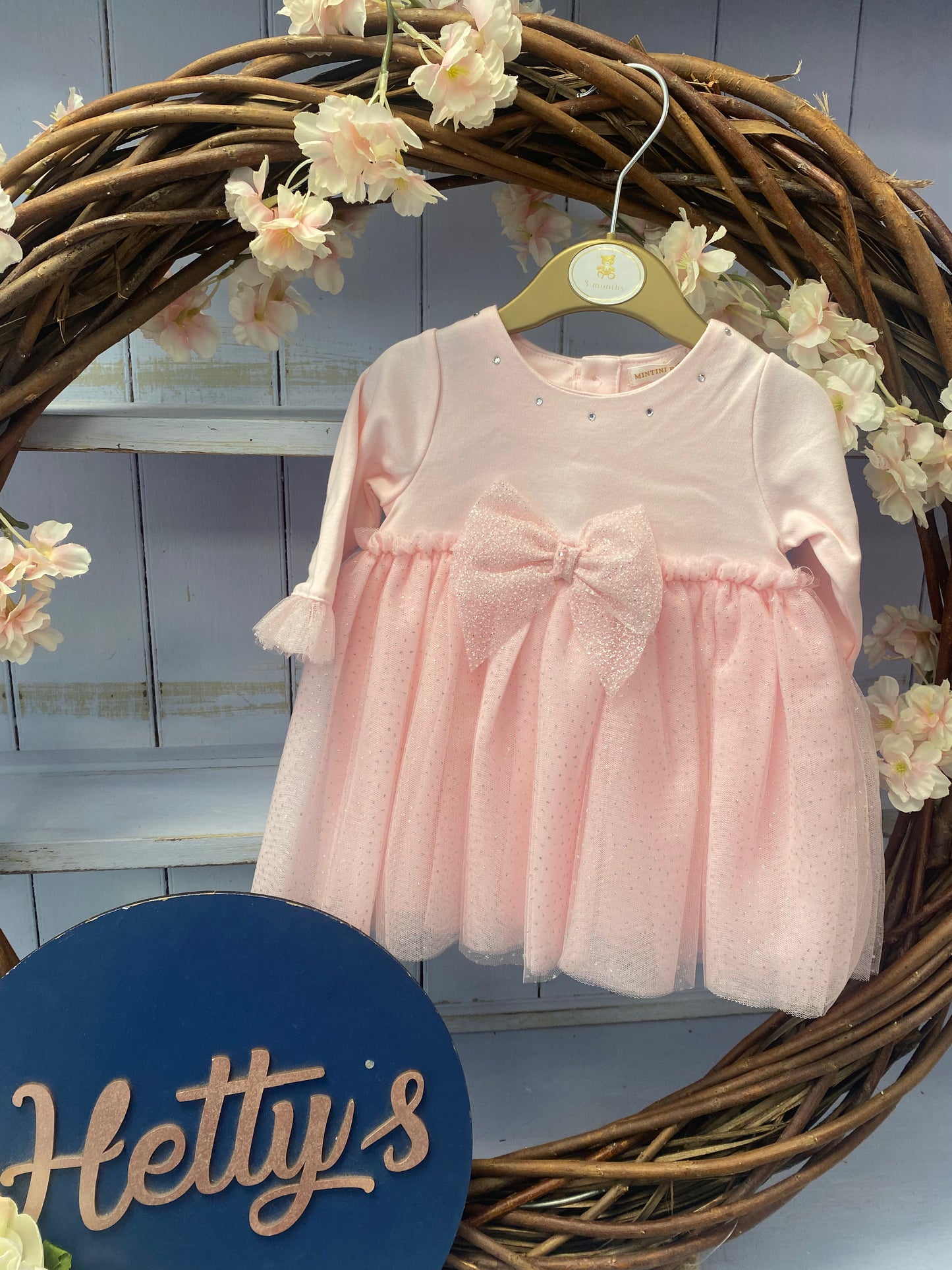 Mintini Pink Sparkly Tule Dress