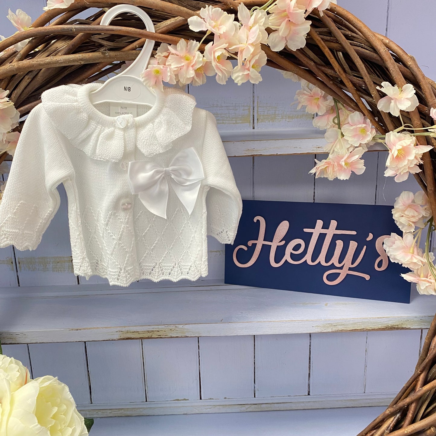 Little Nosh "Sophie" Bow Premium Cardigan