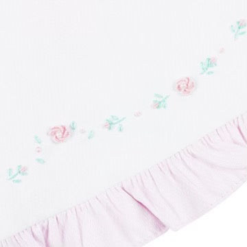 Pretty Originals Bow & Embroidery Dress with Bloomer Pants & Headband