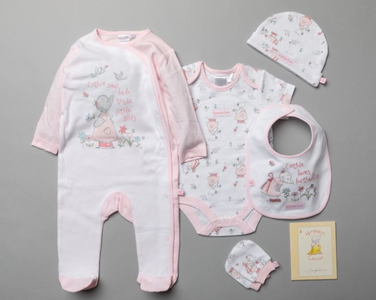 Pink Elephant 5pc Gift Set