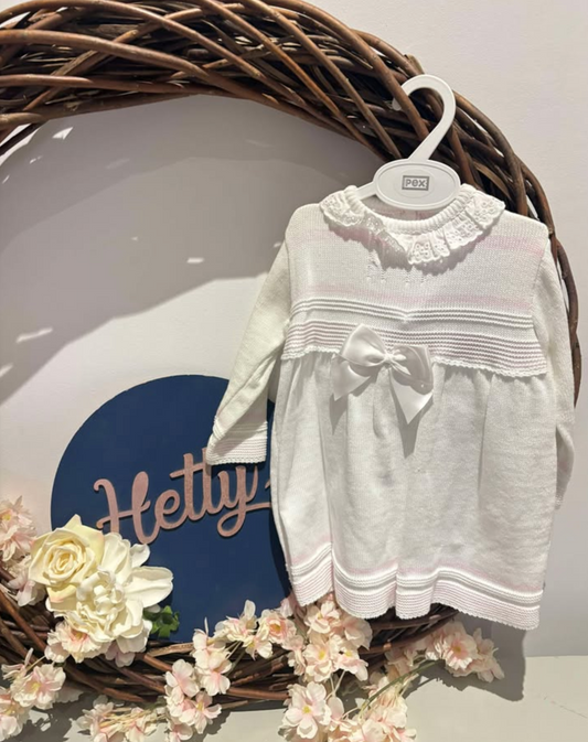 PEX White and Pink Dress