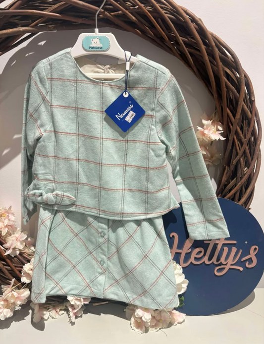 Pangas Mint Check Dress