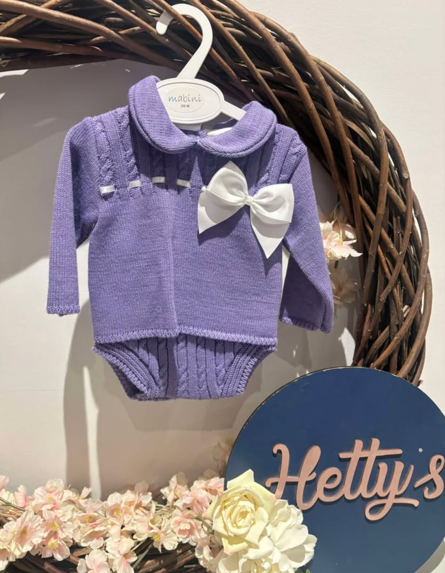 Purple Jam Pants with Bow