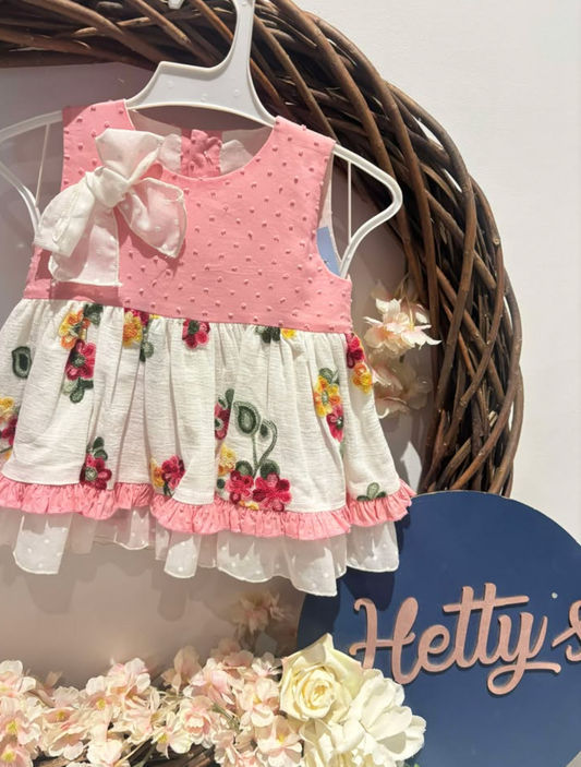 Pink Floral Summer Dress