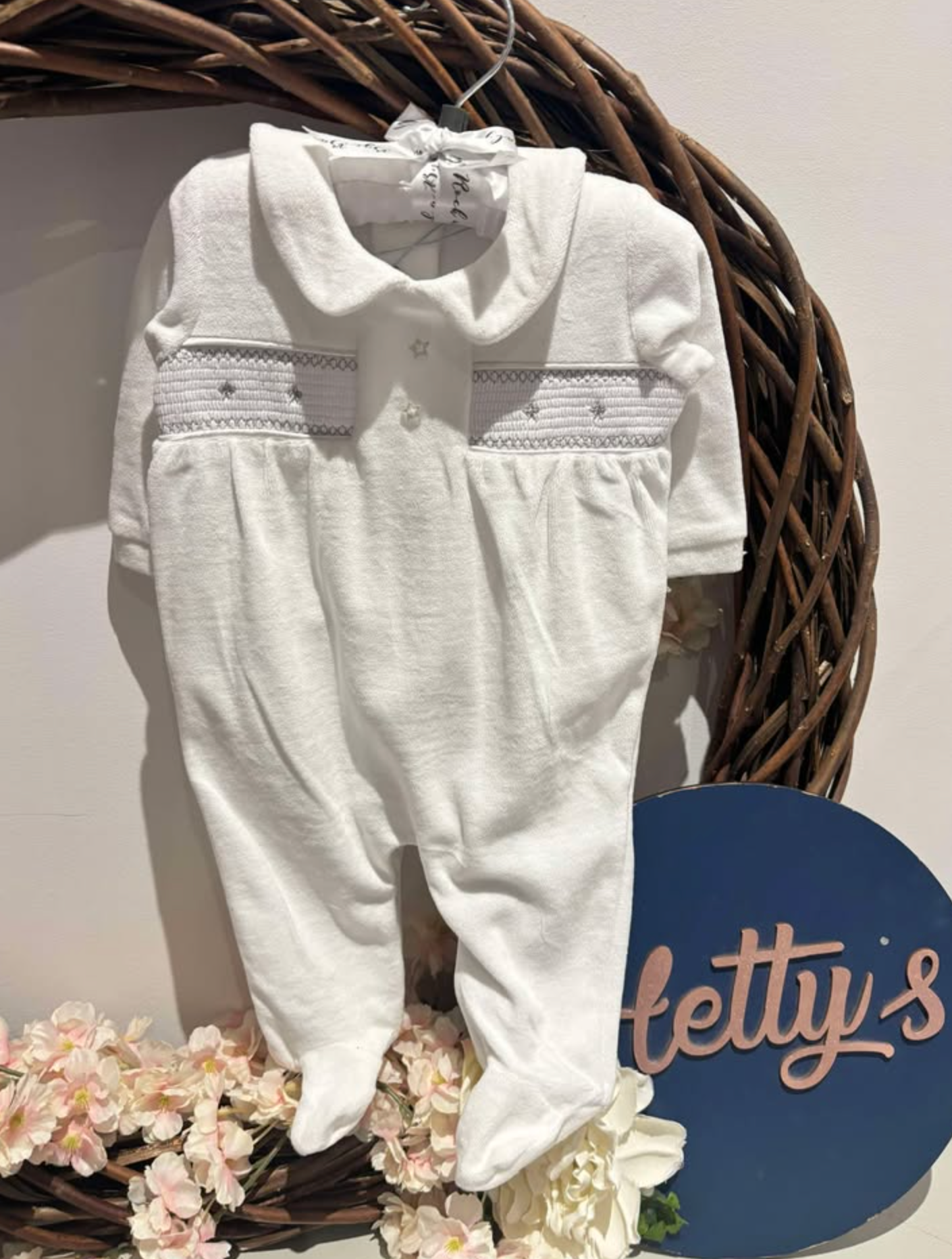 Ivory Velour Star All In One
