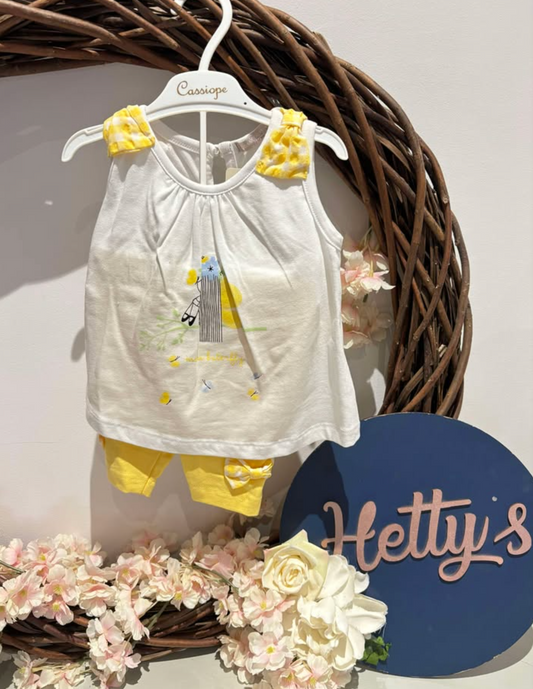Cassiope Lemon Short Set