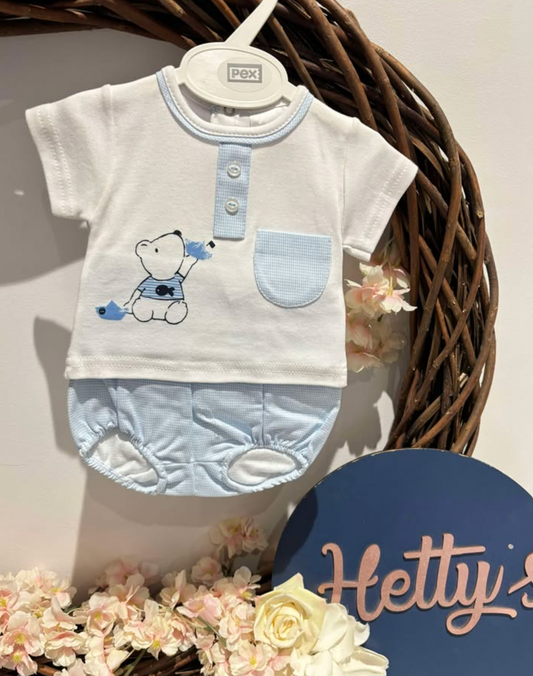PEX Blue Bear Short Set