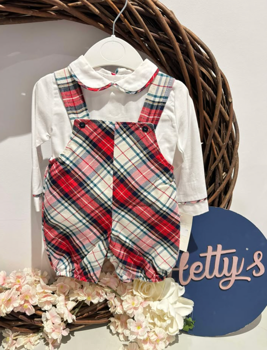 Red Tartan Dungaree