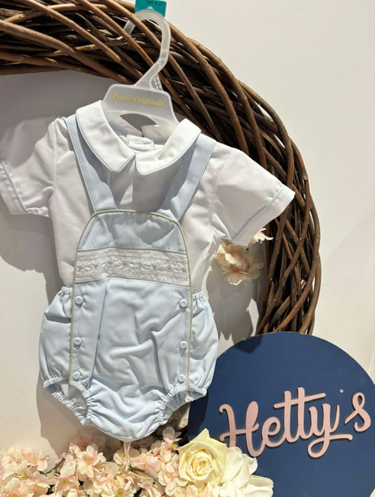 Pretty Originals Smock Romper & Shirt