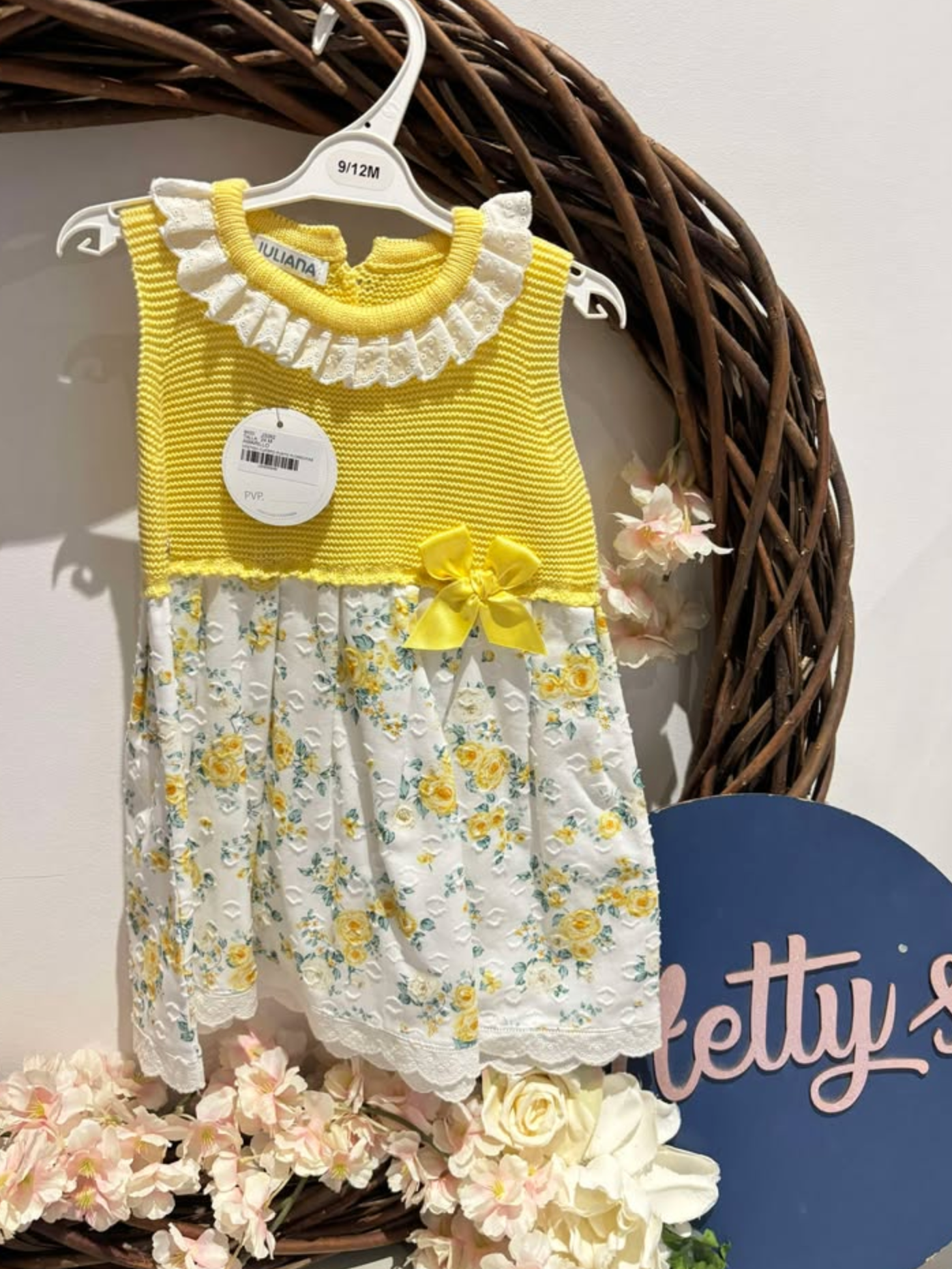 Juliana Lemon Floral Dress
