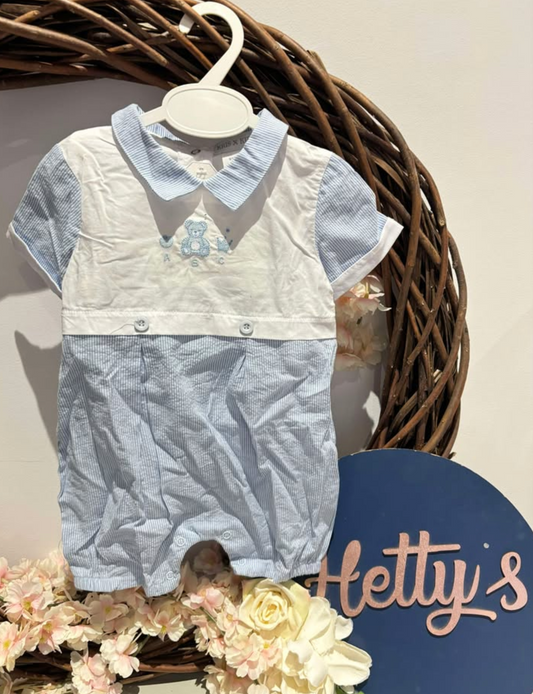 Blue Bear Romper ABC
