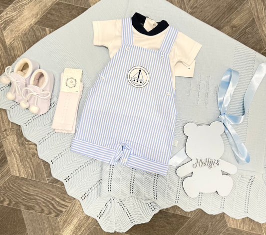 Striped Boat Dungaree 2 Piece