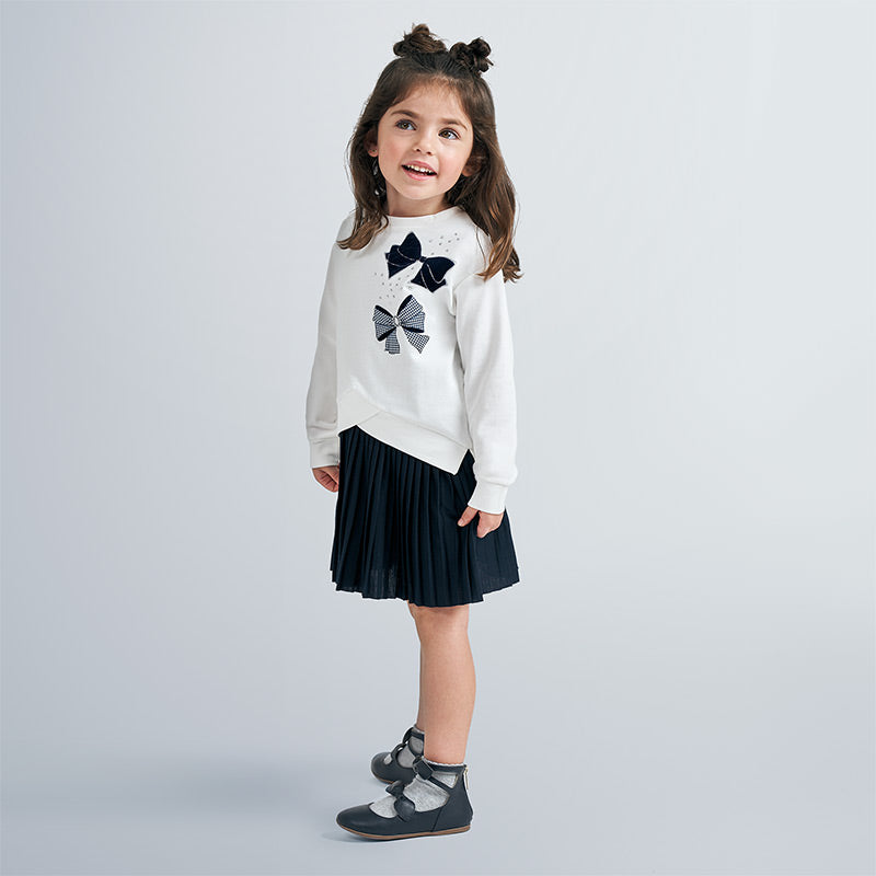 Mayoral Sweatshirt and pleated dress set - Hetty's Baby Boutique