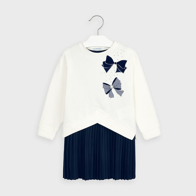 Mayoral Sweatshirt and pleated dress set - Hetty's Baby Boutique