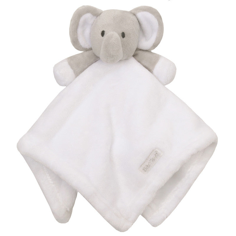 White, blue & pink Elephant Comforters - Hetty's Baby Boutique