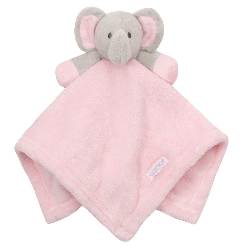 White, blue & pink Elephant Comforters - Hetty's Baby Boutique