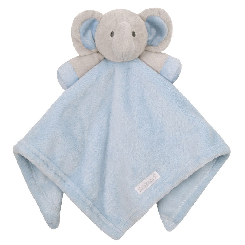 White, blue & pink Elephant Comforters - Hetty's Baby Boutique