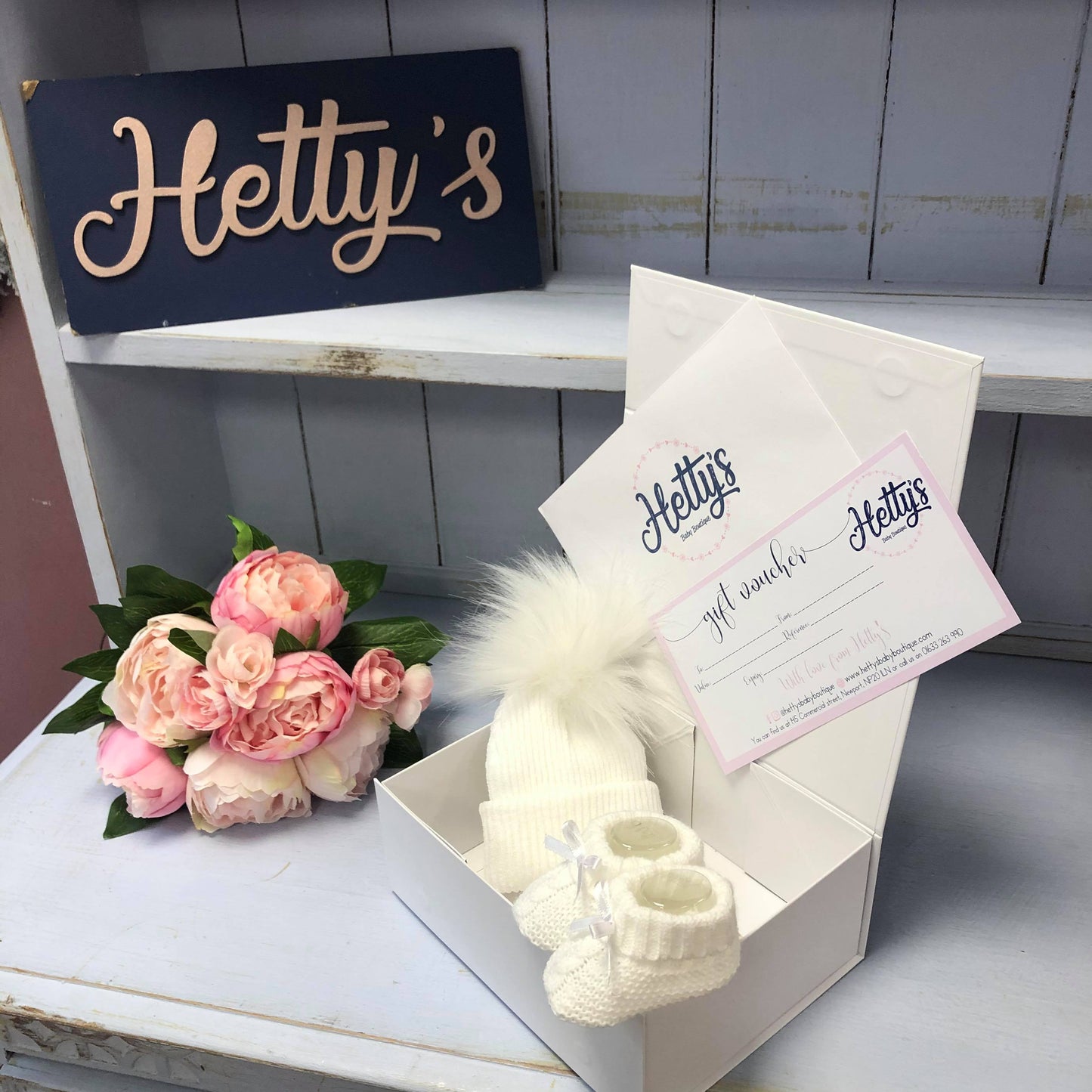 White Unisex Voucher Gift Box - Hetty's Baby Boutique