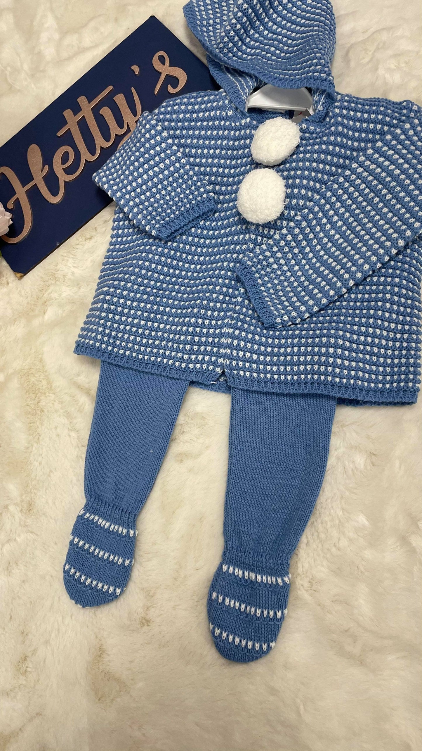 Patterned Knitted Pram Suit
