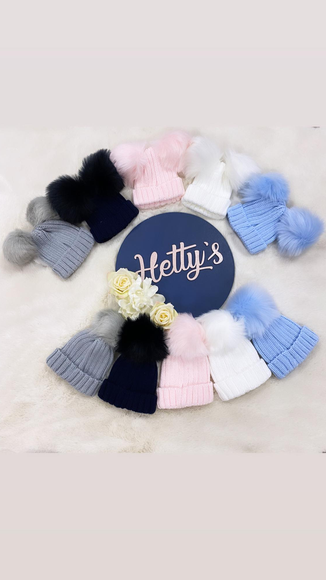 Kinder Single Pom Pom Hat