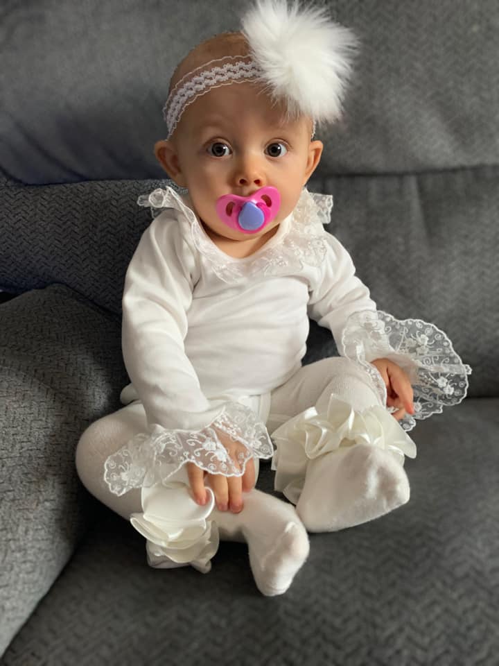 Caramelo Ivory Frilly Collar Long Sleeve Body