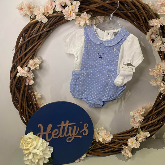 Blue Bear Romper 3 Piece Set