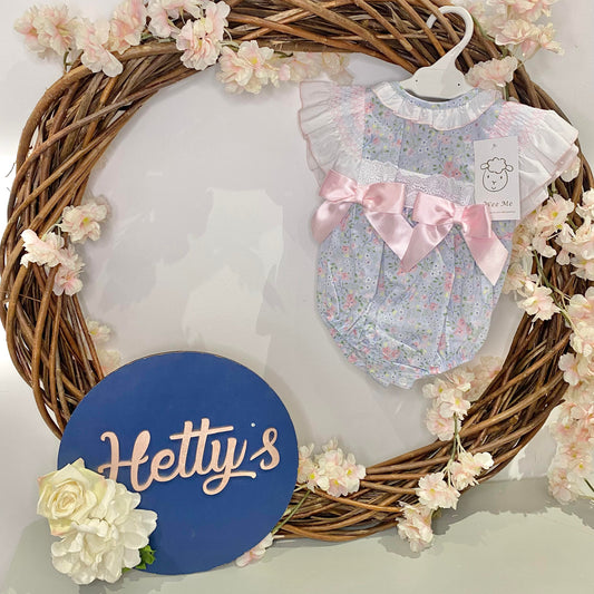 WM Floral Frilly Shoulder Romper