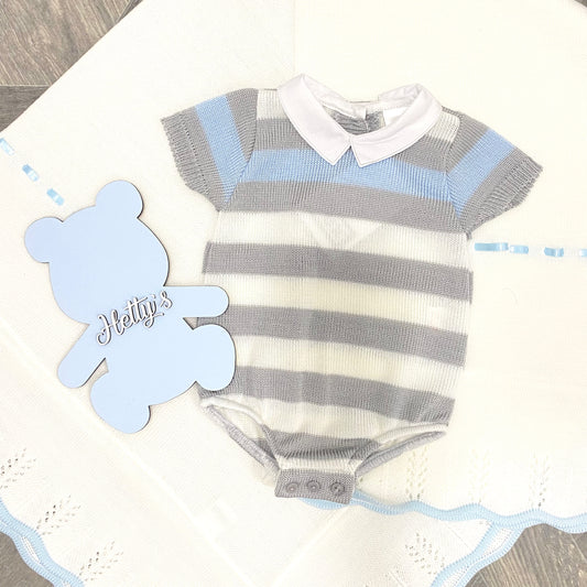 "CAMDEN" Striped Romper