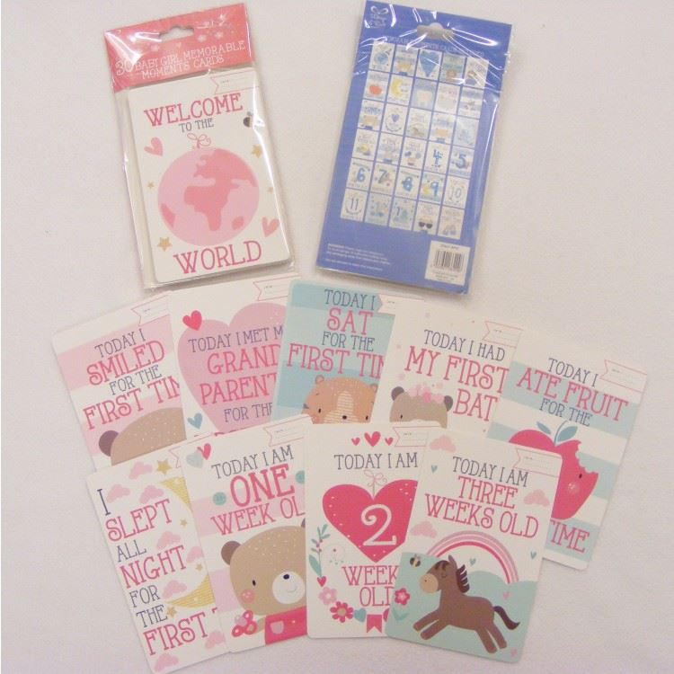 Boy & Girl Memorable Moments Cards - Hetty's Baby Boutique