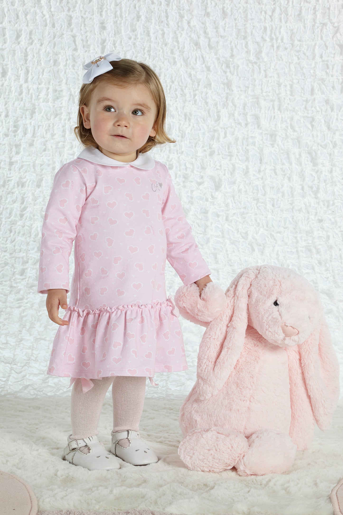 Little A Augustina Pink Hearts Dress