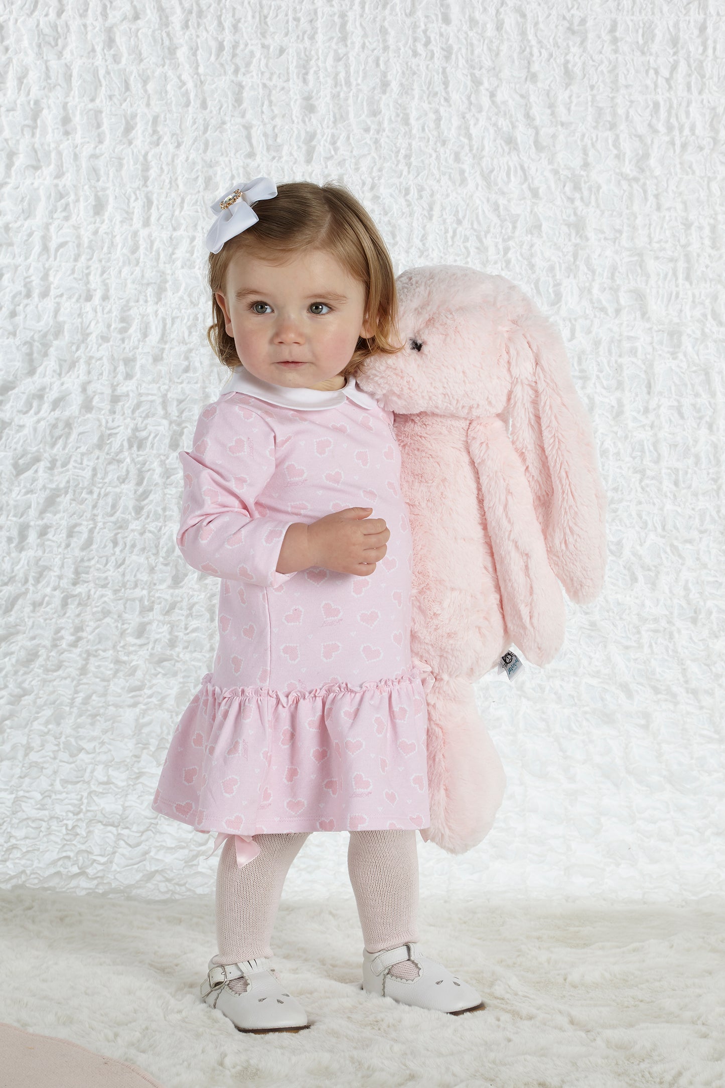 Little A Augustina Pink Hearts Dress