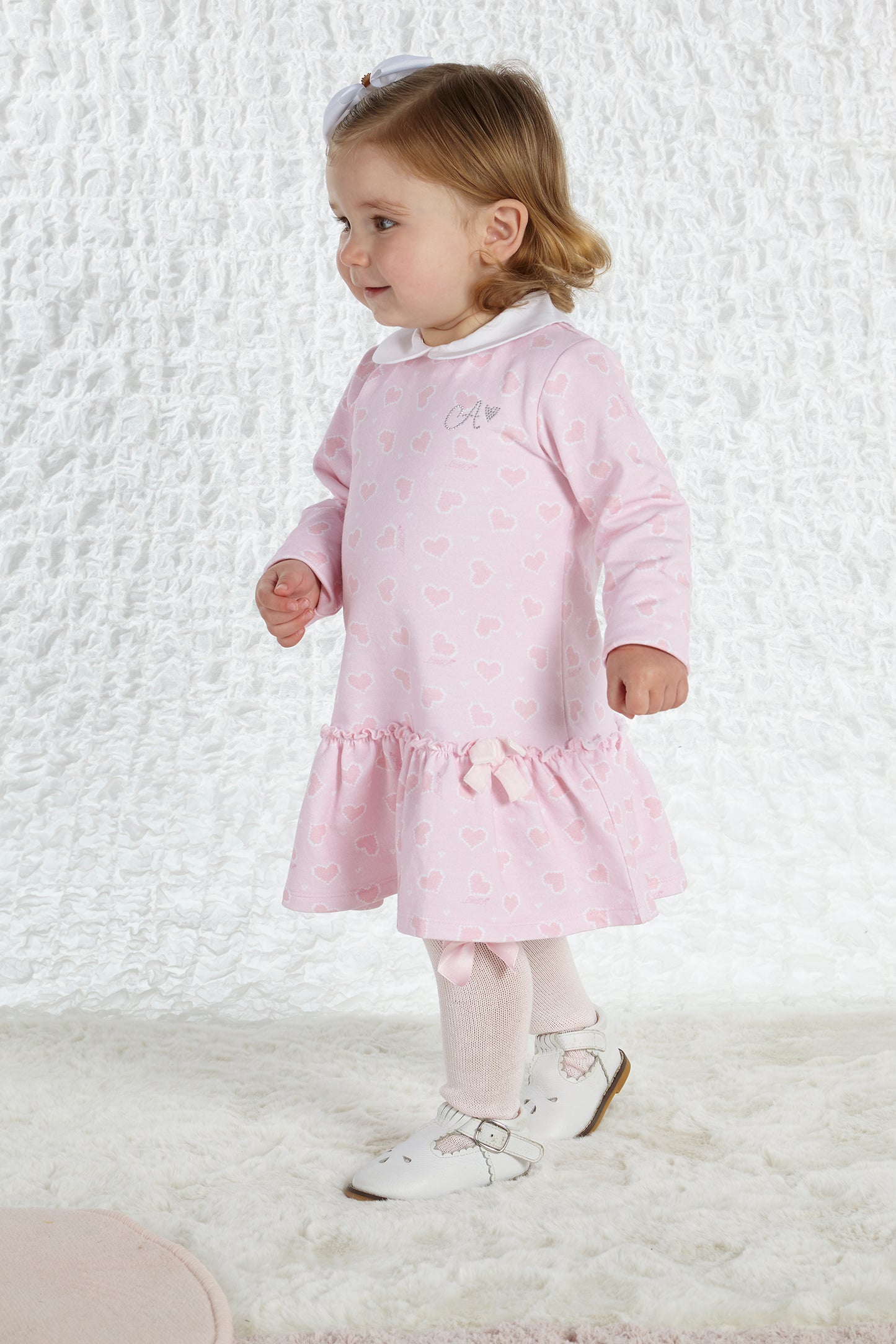 Little A Augustina Pink Hearts Dress