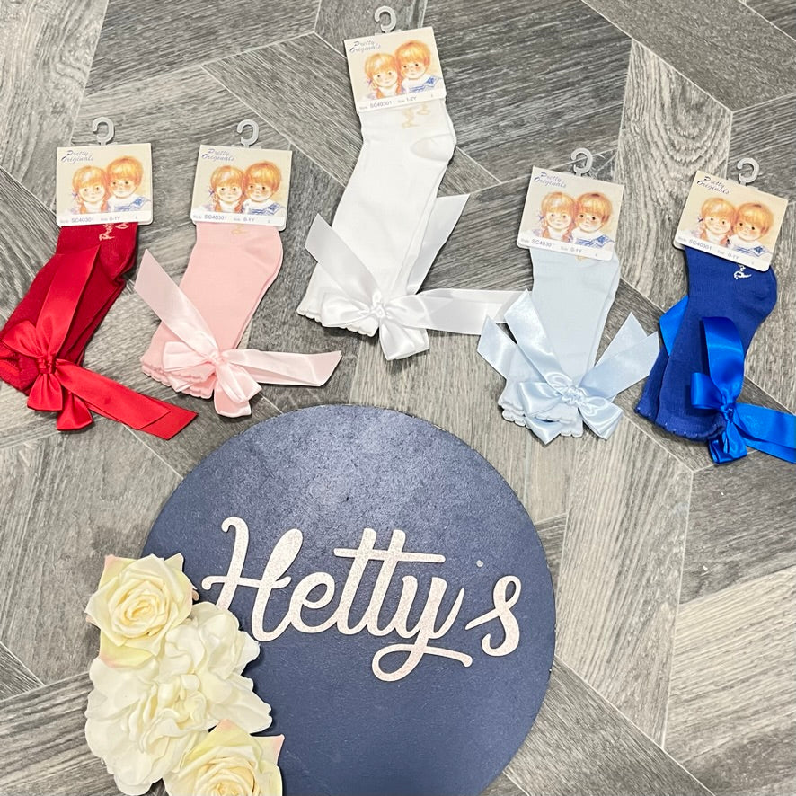 Pretty Originals Knee High Bow Socks