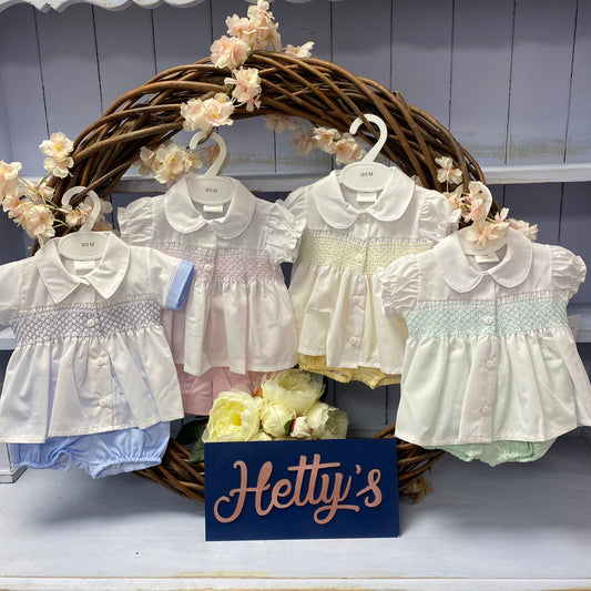 LN Smocked Shirt/Blouse Jam Pant Set