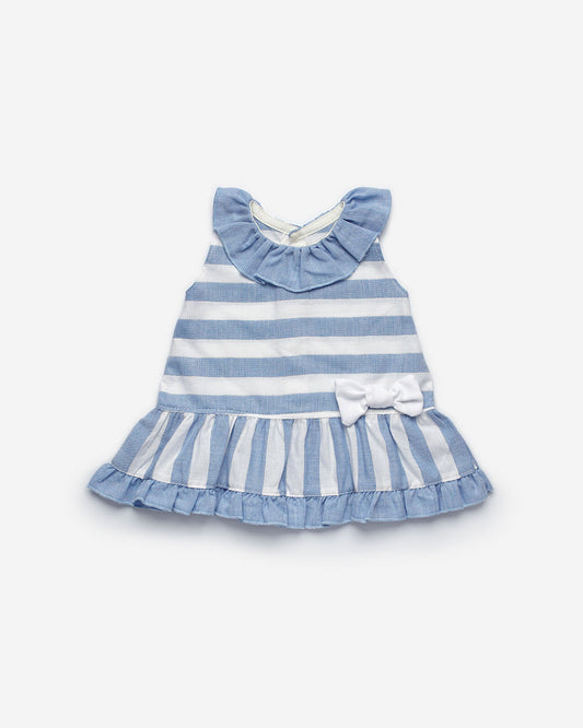 Juliana Baby Blue Stripe Summer Dress