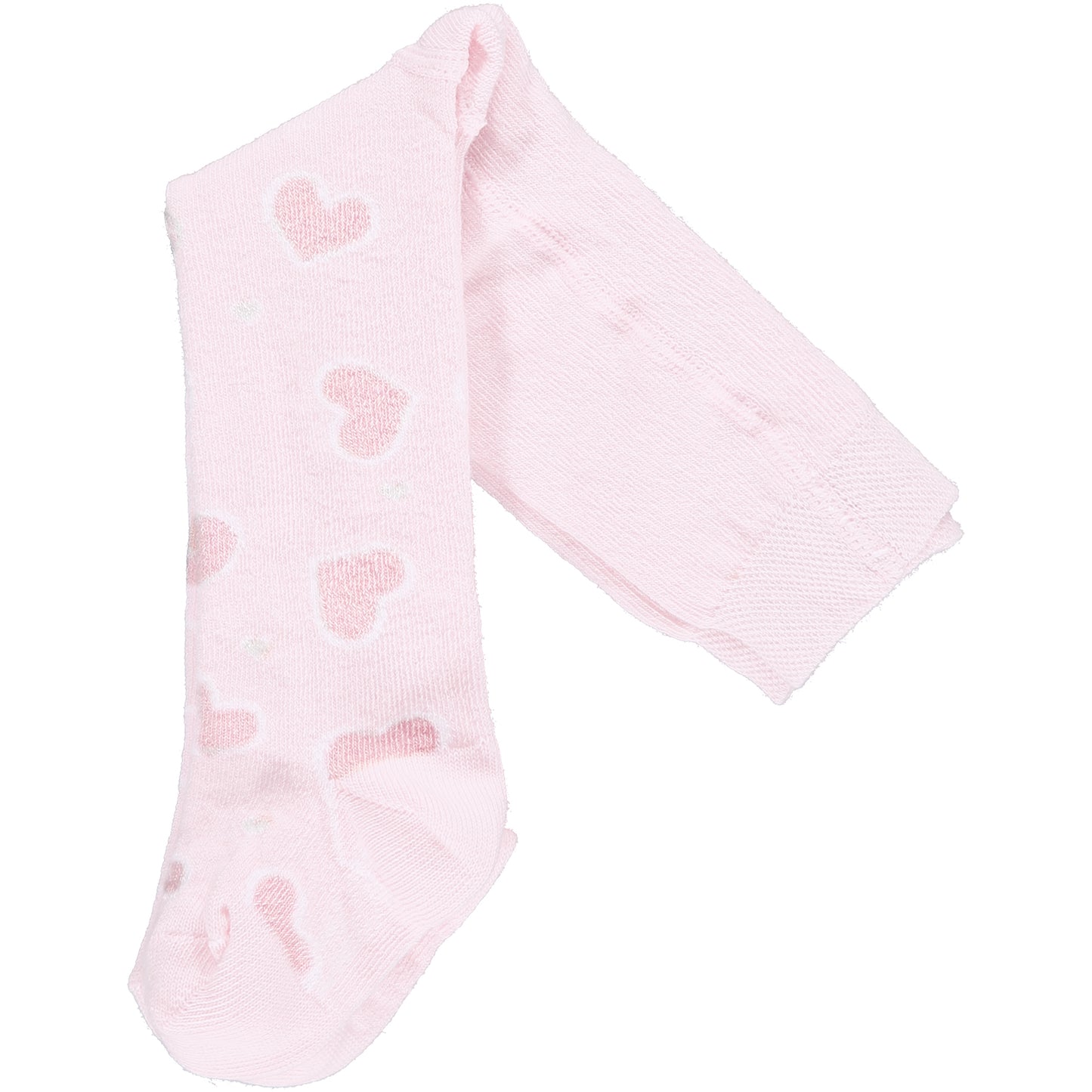 Little A Amy Pink Heart Print Tights