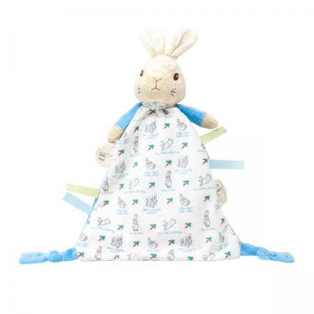 Peter Rabbit Gift Set - Ribbon Tag Comforter and Soft Toy Rattle - Hetty's Baby Boutique