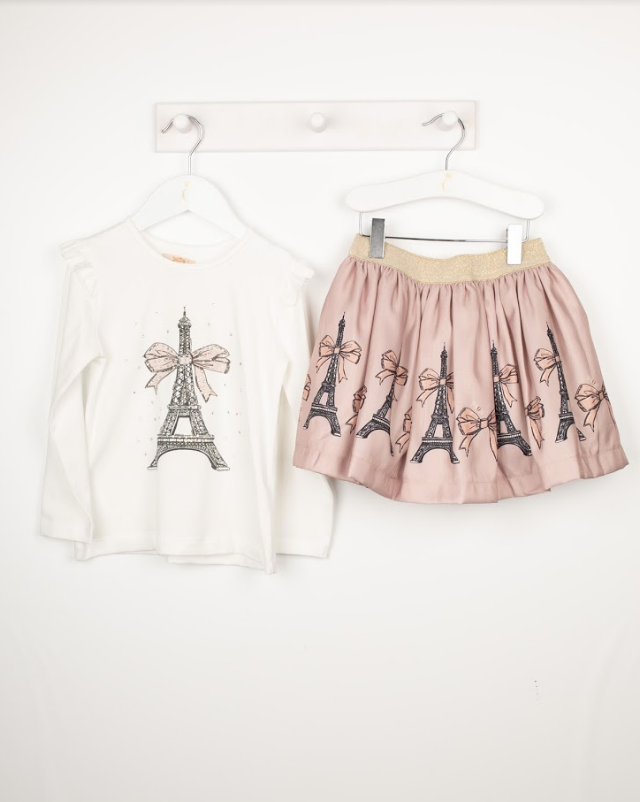 **6/7 Only** Caramelo "Paris" Mink Skirt Set