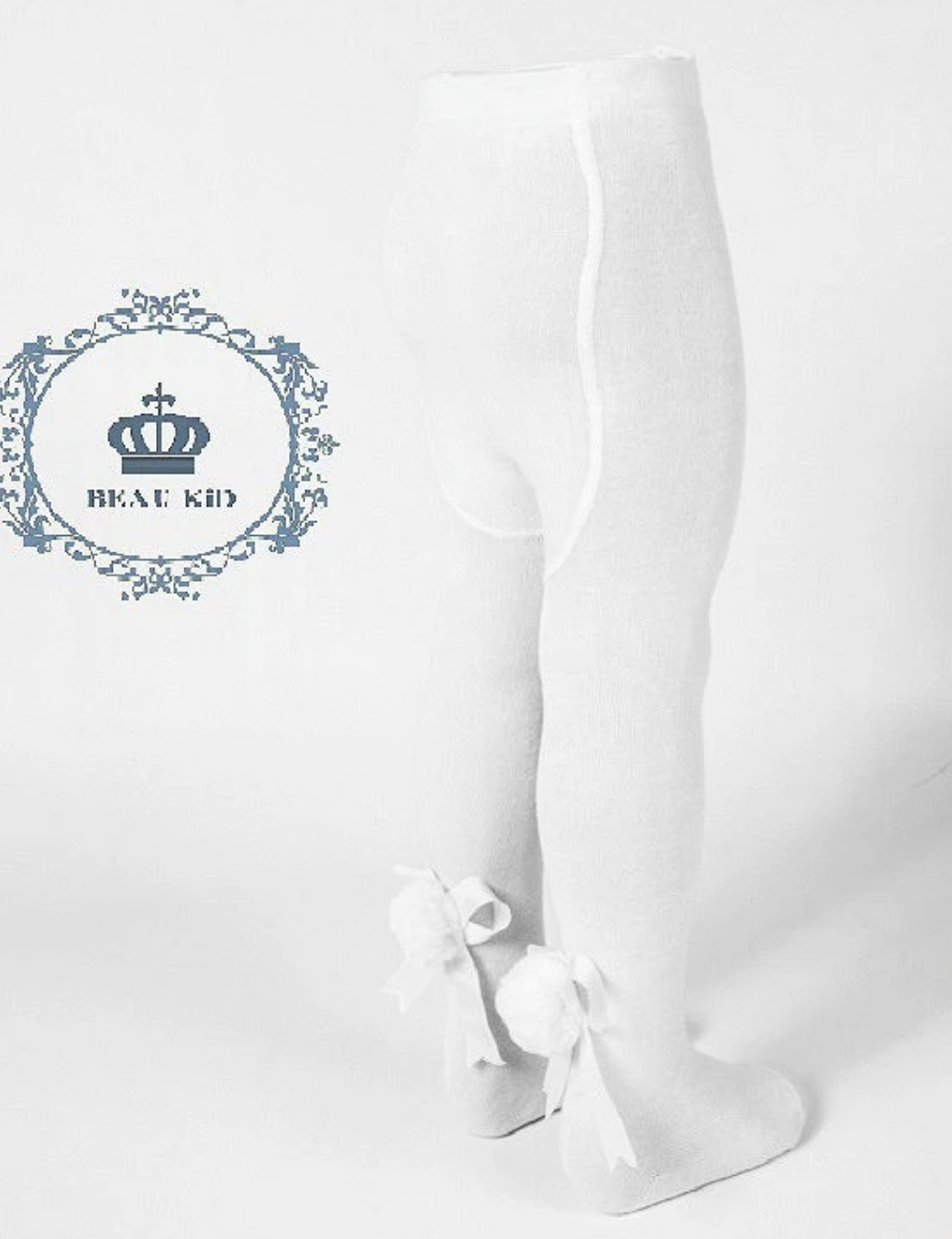 Beau Kid Pom Bow Tights