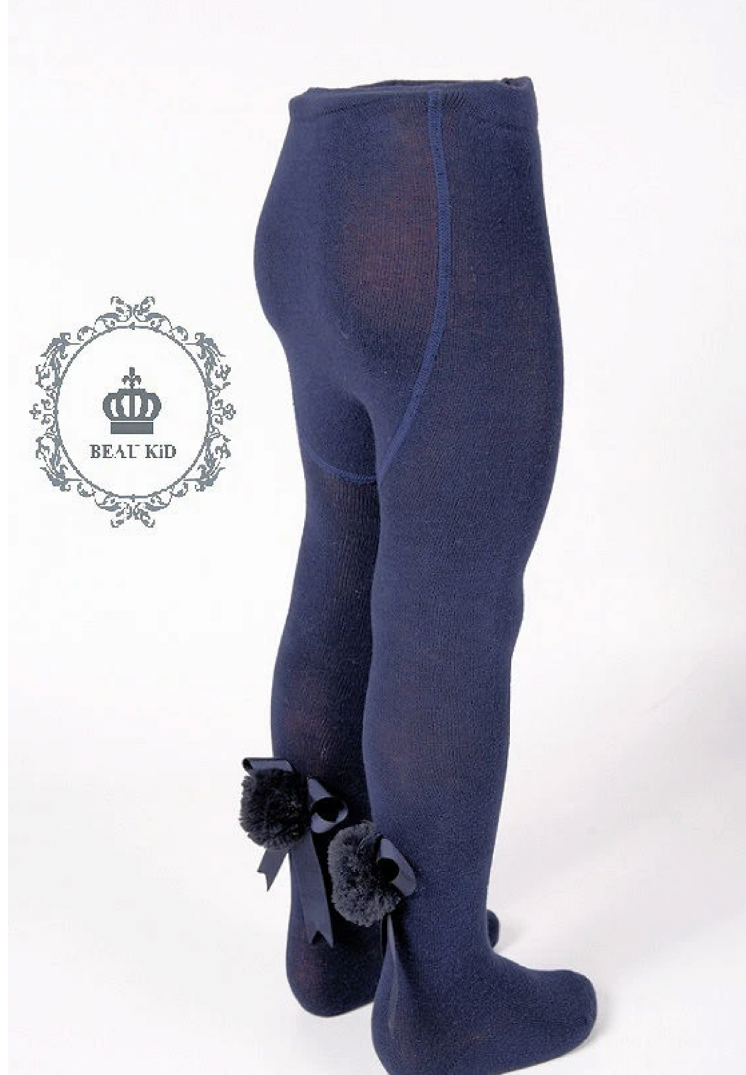 Beau Kid Pom Bow Tights